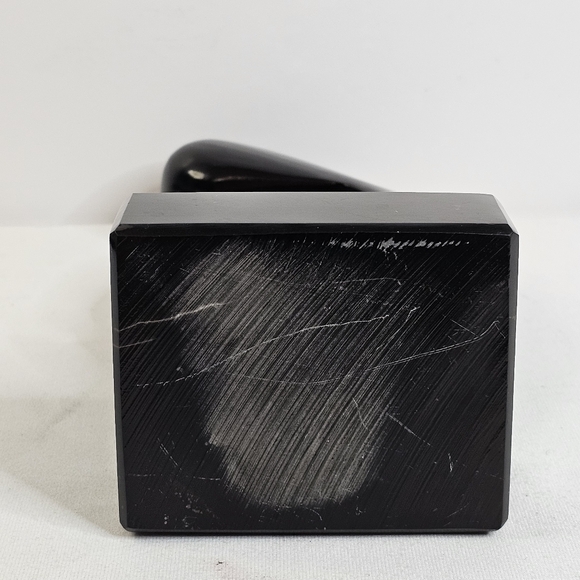 Mother & Child Stone Sculpture Black Onyx 9.5" Tall Modern Art Abstract Decor - Picture 8 of 8